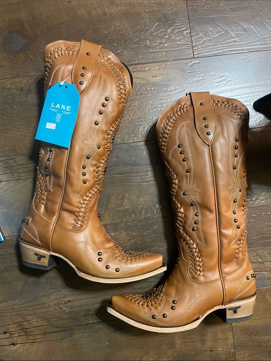 Lane boots Shoes - Lane Leather Western Boots - Tan